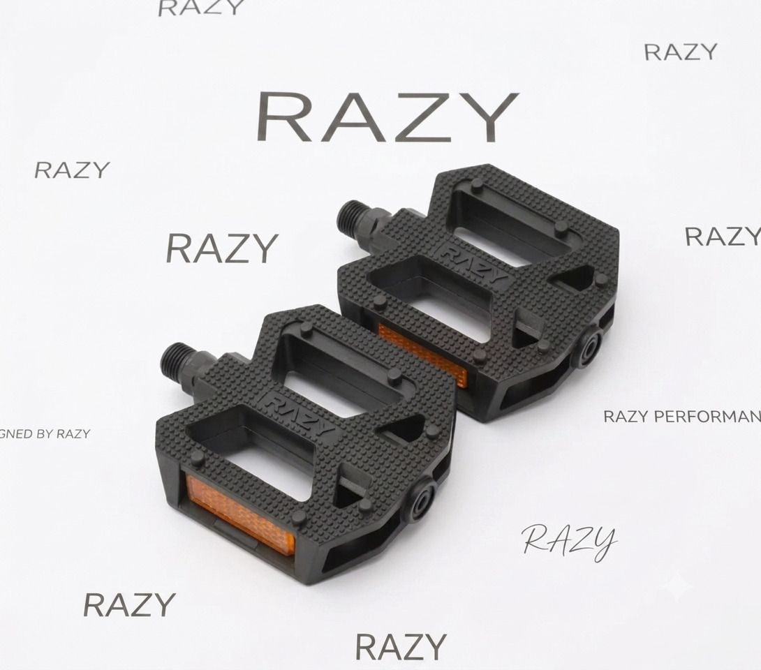 razy Durable Anti-Skid Cycle Pedals Pack (1 Pair, Black) Pedal-picture-19