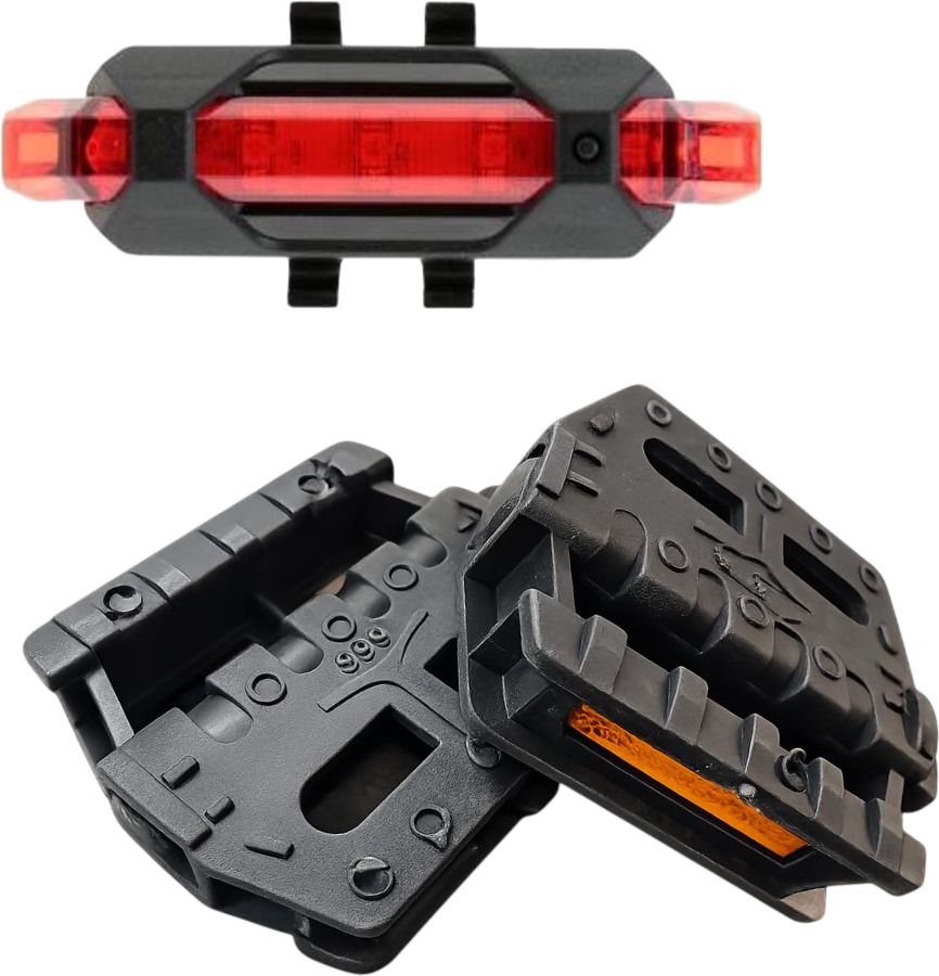 hercules Bicycle Pedal and LED Tail Light Combo Pedal-picture-30
