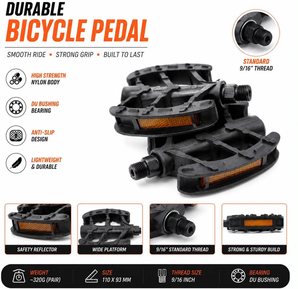 de venta Cycle Bicycle Pedal Set MTB Mountain Ranger Bikes Free Size Pedal-picture-9