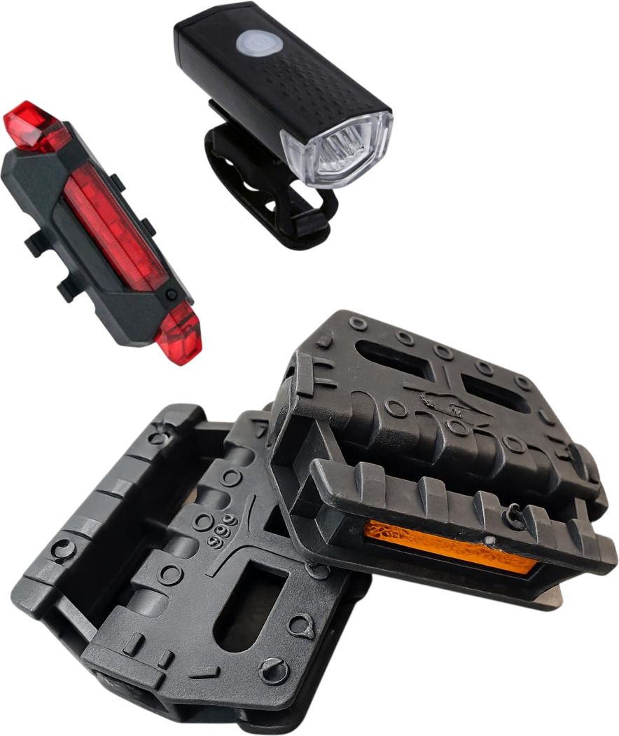 hercules Bicycle Pedal, Headlight & Tail Light Combo Set Pedal-picture-33