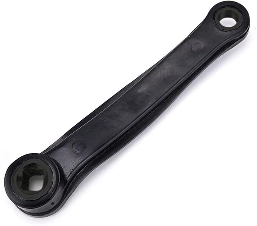 prakmo 200mm Black Steel Iron Bicycle Left Crank Arm with Prismatic Hole quaterless Pedal-picture-18