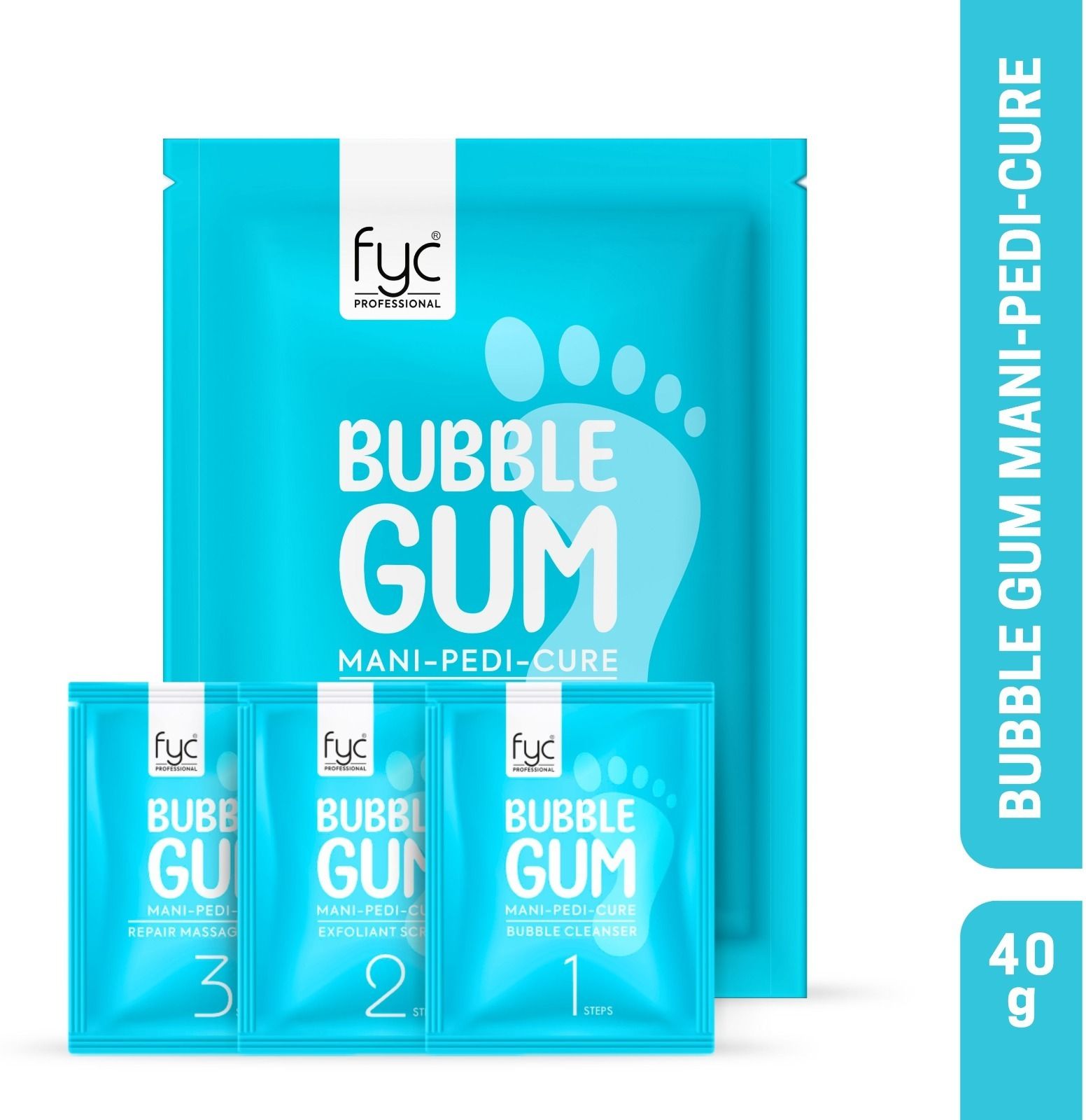 BUBBLE GUM 3 STEP MANI-PEDI-CURE
