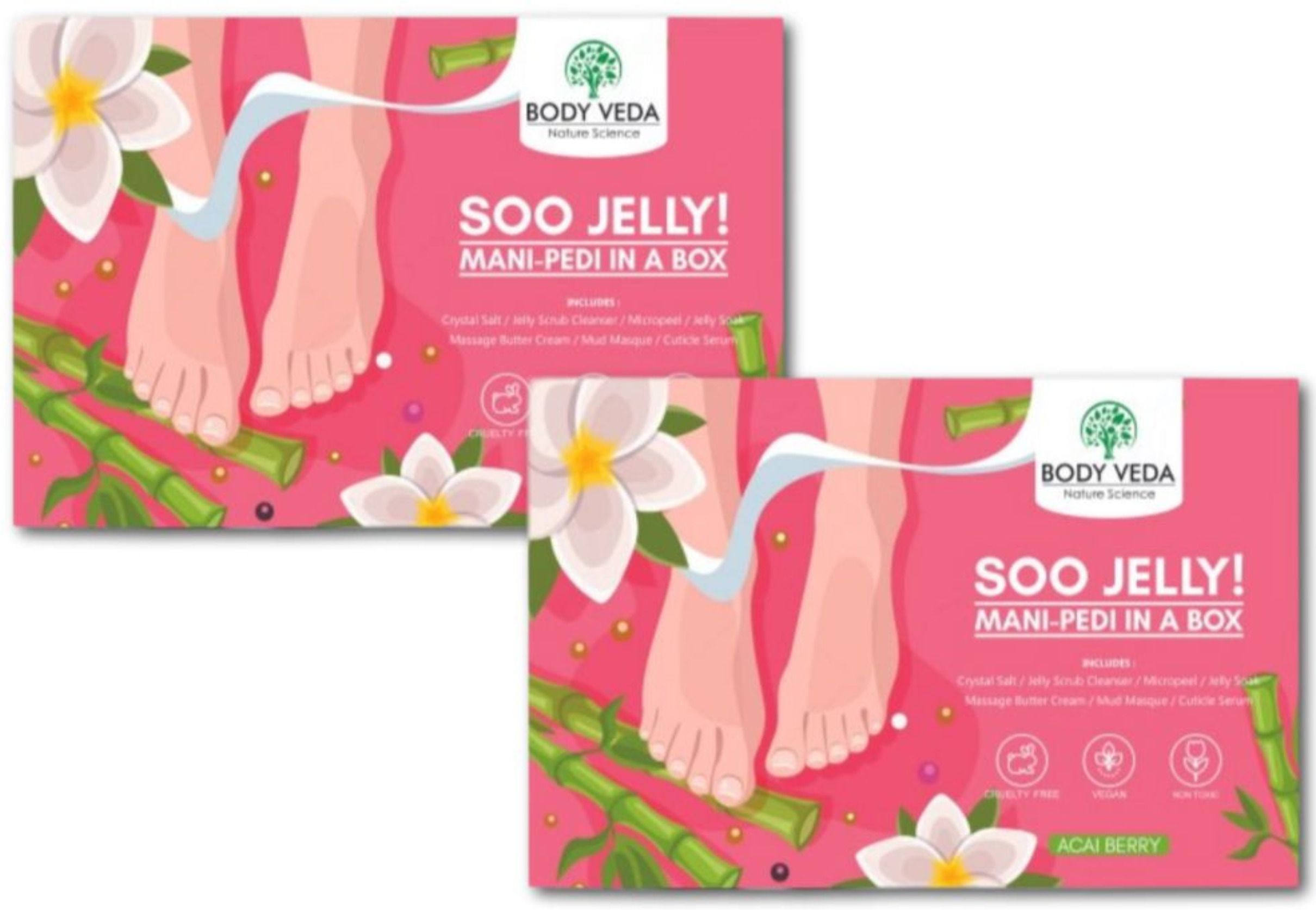 Soo Jelly 7 Steps Crystal Pedicure- Manicure Kit Pack Of 2