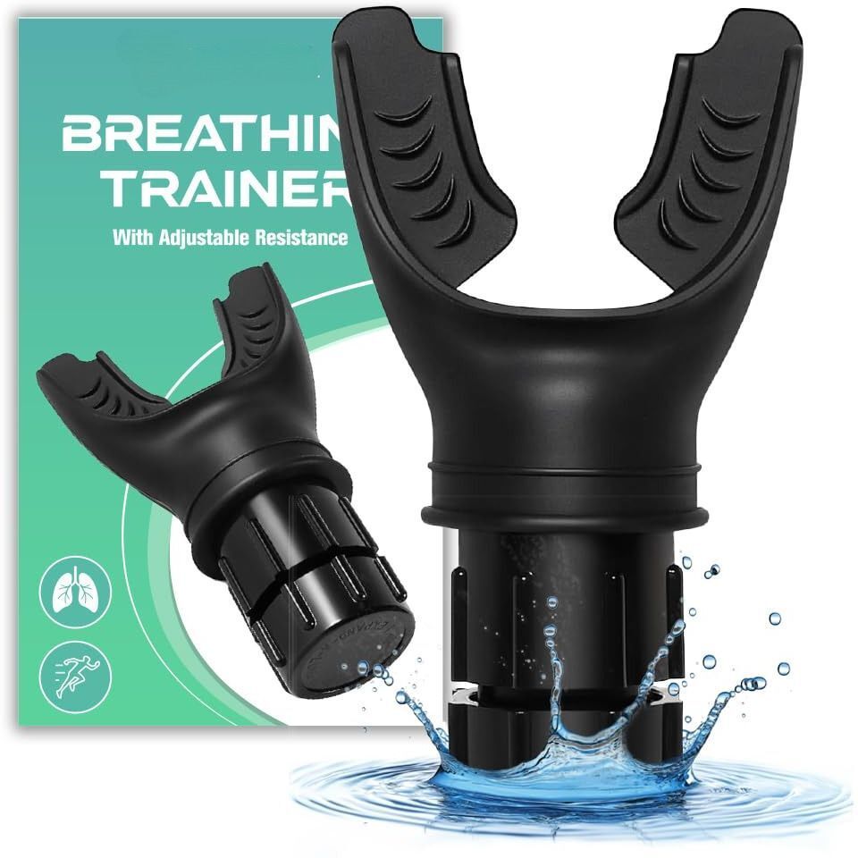 14 fab Breathing Trainer, Respiratory Muscle Trainer, Improve Breathing Ability Lung Breathing Trainer,Breathing Enhancer,Increased Sports Breathing Fitness-picture-12