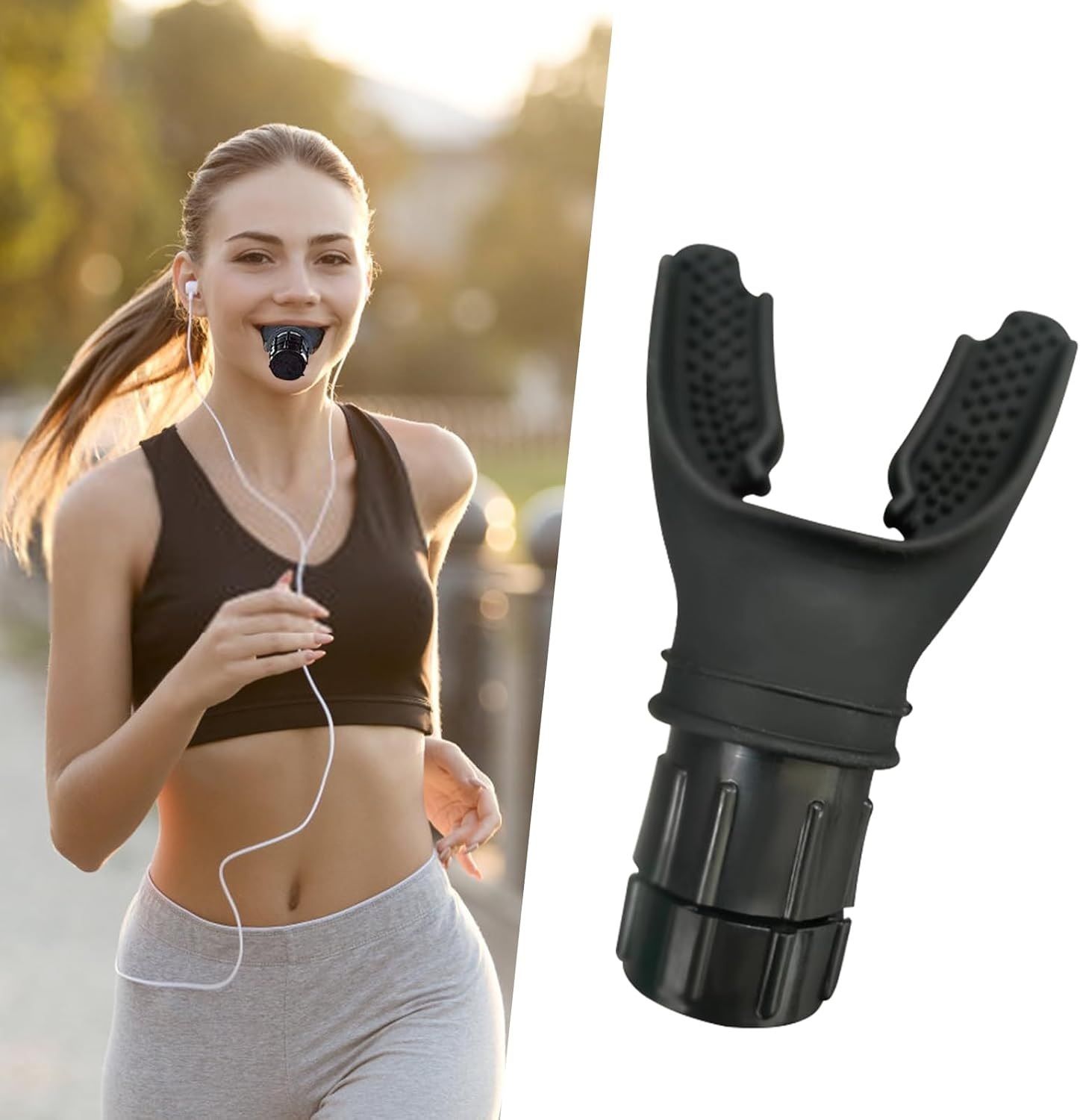 Breathing Trainer, Endurance Breathing Respiratory Lung Trainer, Gym Enthusiasts Breathing Trainer With Adjustable Resistance-image-48