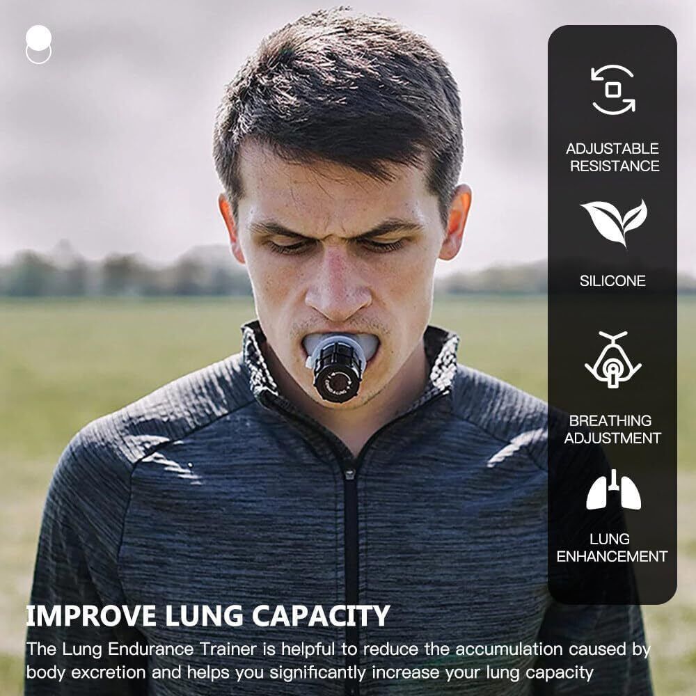 Breathing Exercise Device Abdominal Breathing Exercise Trainer Mouthpiece P38 Enhanced Respiratory Health,Lung Strengthening,Sports Performance-image-12