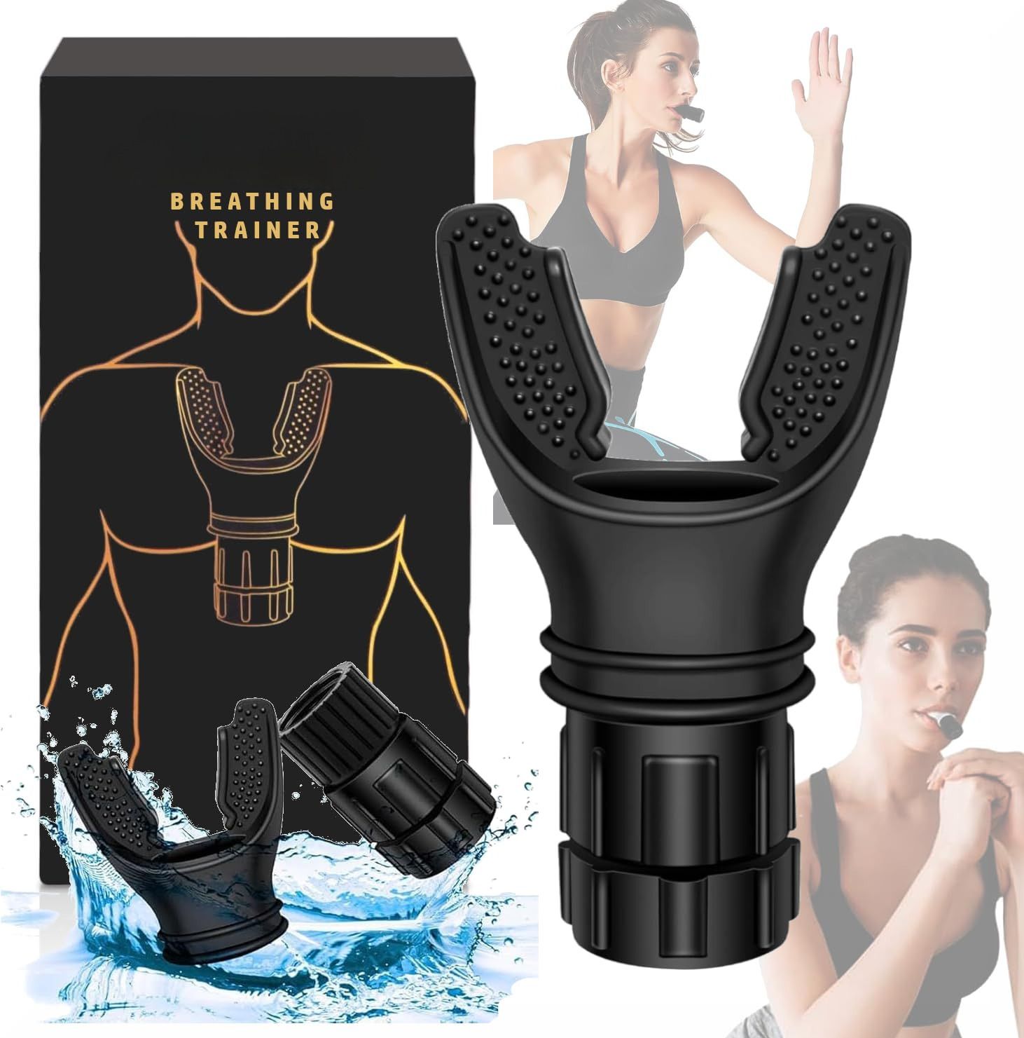 Lung Exercise Equipment Breathing Exercise Machine and Lung Exercise Device Enhanced Respiratory Health,Lung Strengthening,Sports Performance