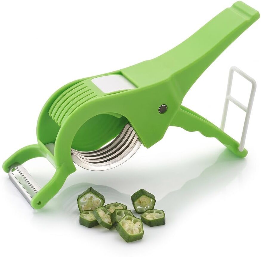 adtoo 2 in 1 Vegetable Peeler Slicer Stainless Steel Kitchen Cutter Tool 2 in 1 Vegetable & Fruit Multi Cutter 5 Blade with Peeler Metal Cutter-picture-46