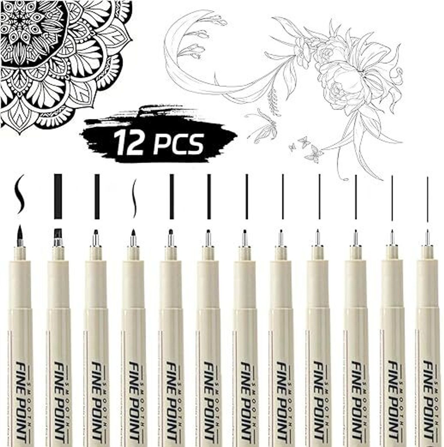 diyara Solid Body Type Fineliner Pen-picture-33