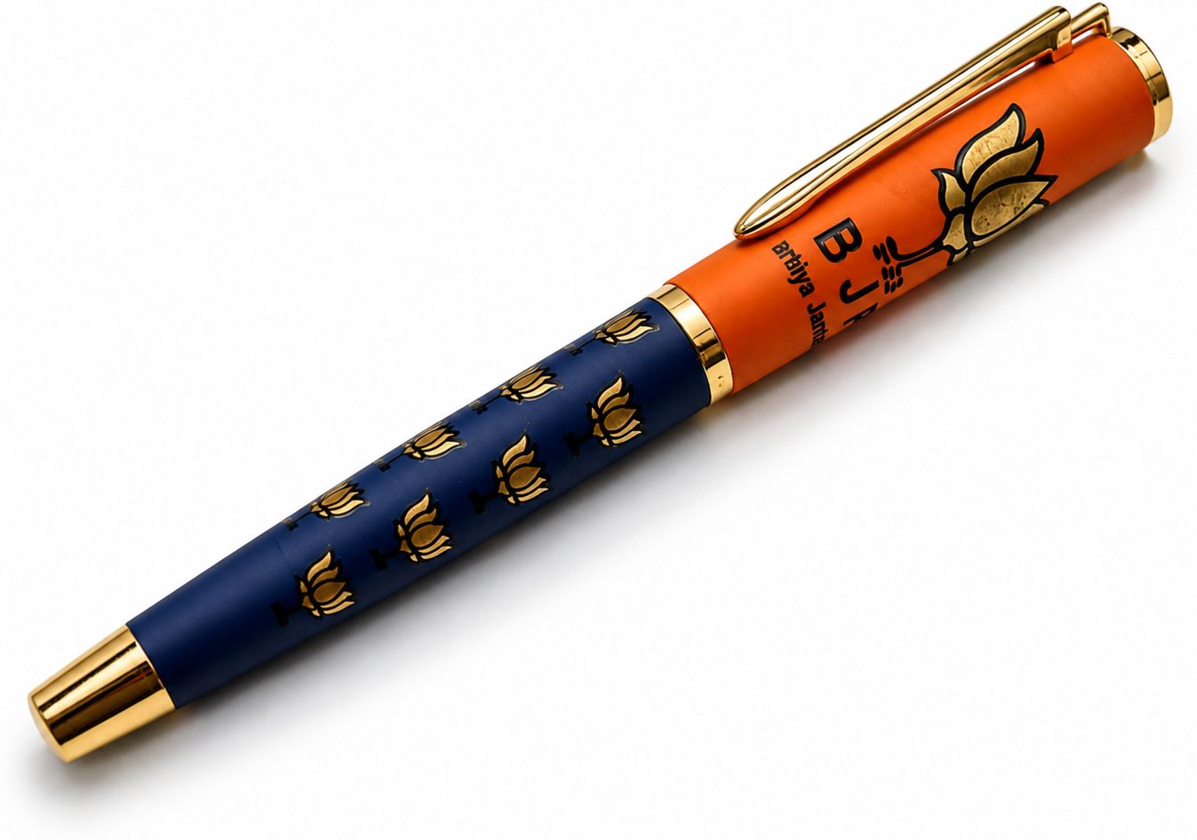 BJP Premium Metal Ball Pen Blue Ink Smooth Writing Luxury Pen Office Personal Ball Pen-image-10