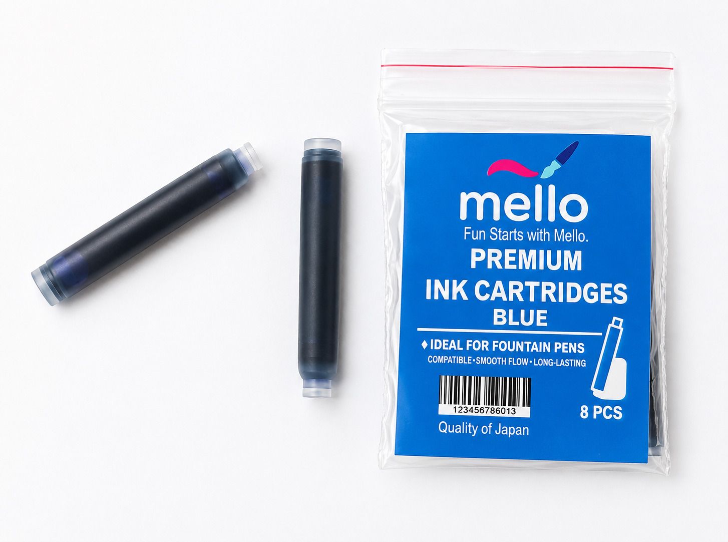 melio Fountain Pen Ink Cartridges,Universal Ink Refills for Compatible Fountain Pens Ink Cartridge-picture-24