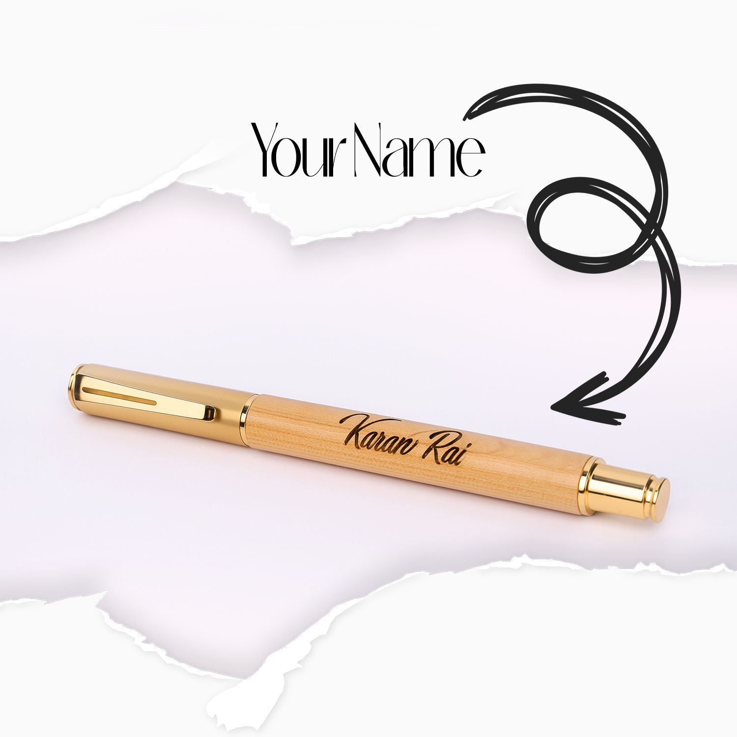 holdinggift Best Personalized golden Pen with Name Pen Gift Set-picture-12