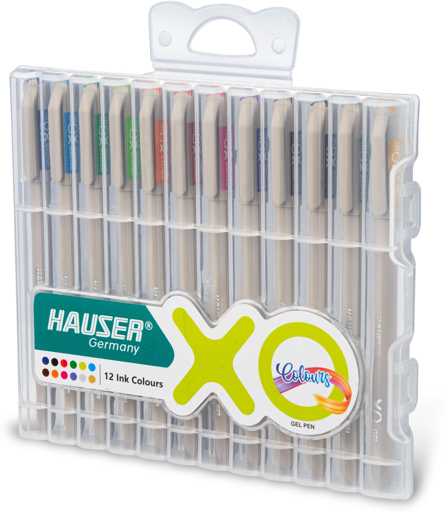 Hauser XO Multicolour Gel Pen Pack of 12 -Multicolour Pens Gel Pen-picture-18