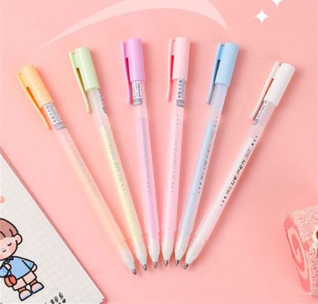 pmw Glue Pen/Crackles Mess Free Liquid Glue Pens for School&Office Purpose-Pack of 2 Ball Pen-picture-49