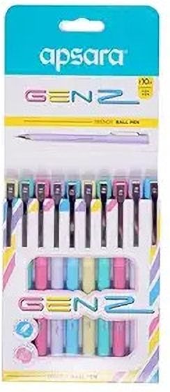 apsara Genz Ball Pen Blue Ink 0.7mm | Smooth Writing Pens with Comfortable Grip Ball Pen-picture-10