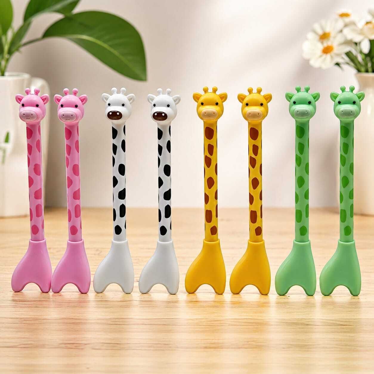 Giraffe Cartoon Pen Set for Kids Cute Writing Pens for Kids 8 Piece Gel Pen-image-44