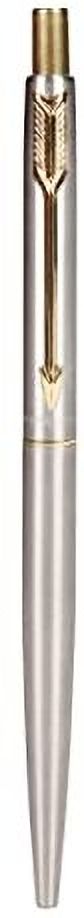 parker Classic Stainless Steel, Gold Trim With Key Chain Pen Gift Set-picture-28