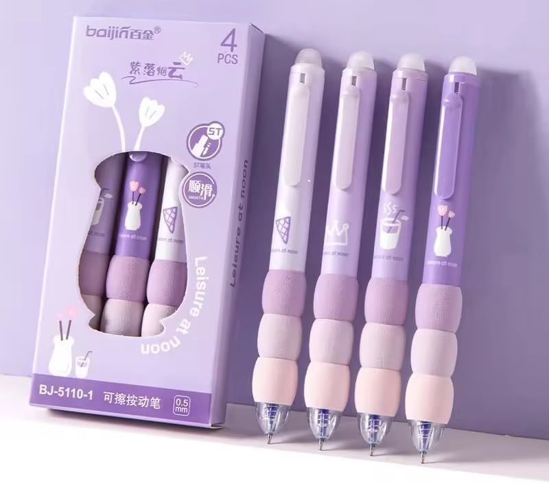 apctio Purple Erasable Gel Pen for school & Office Gel Pen-picture-32