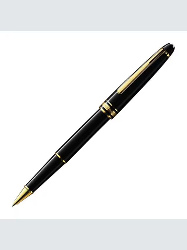 montblanc Meisterstück Classique | Iconic Black & Gold Design Roller Ball Pen-picture-11