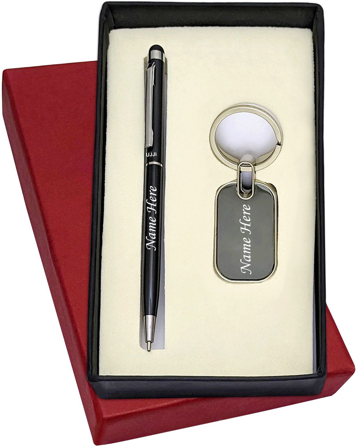 Name Print Combo in Pen with Stylus for Touch Keychain and Pen Gift Set-image-20