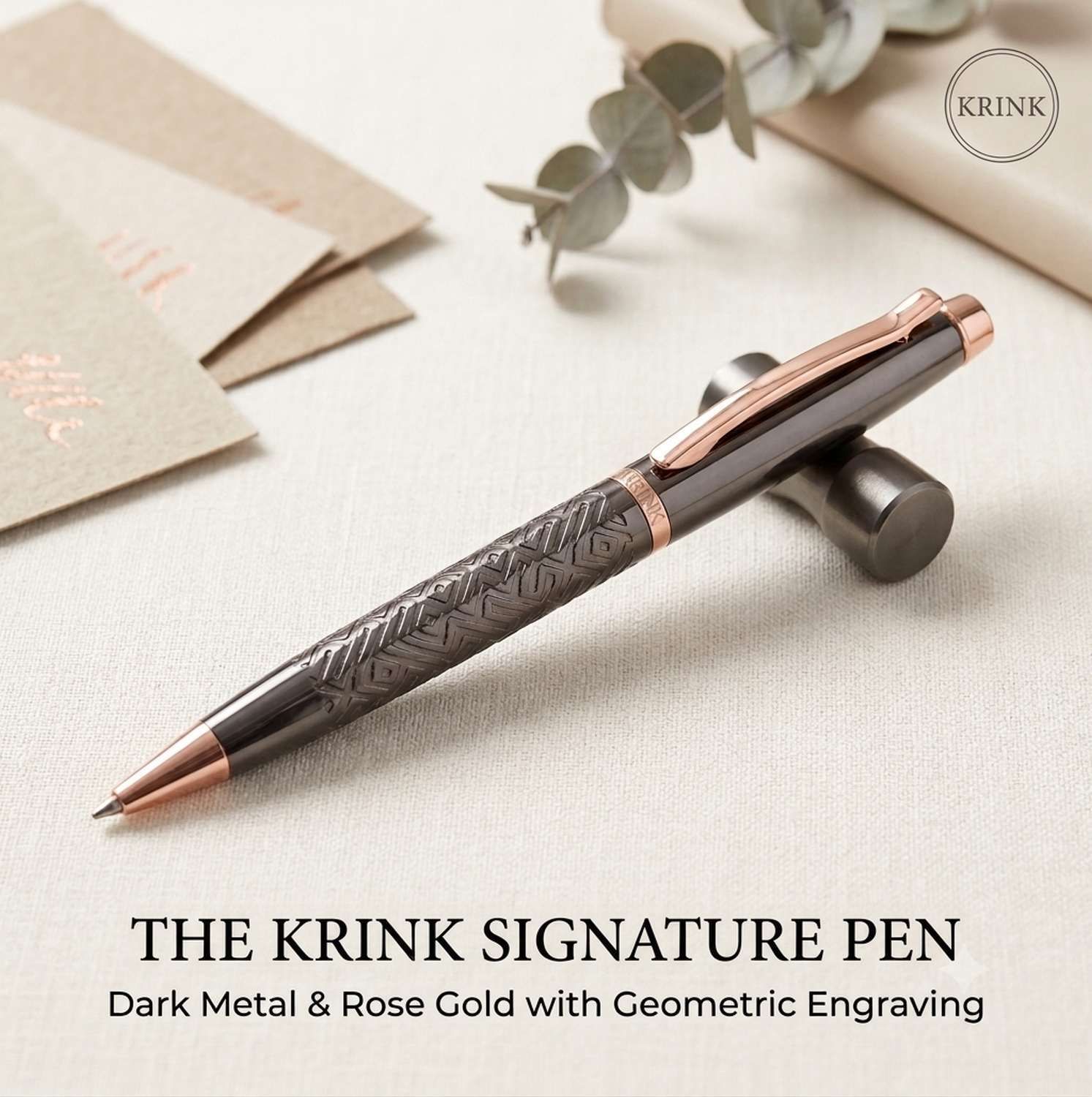 krink ® Core collection metal pen gun and golden combination Diamond on cap Unique Ball Pen-picture-28