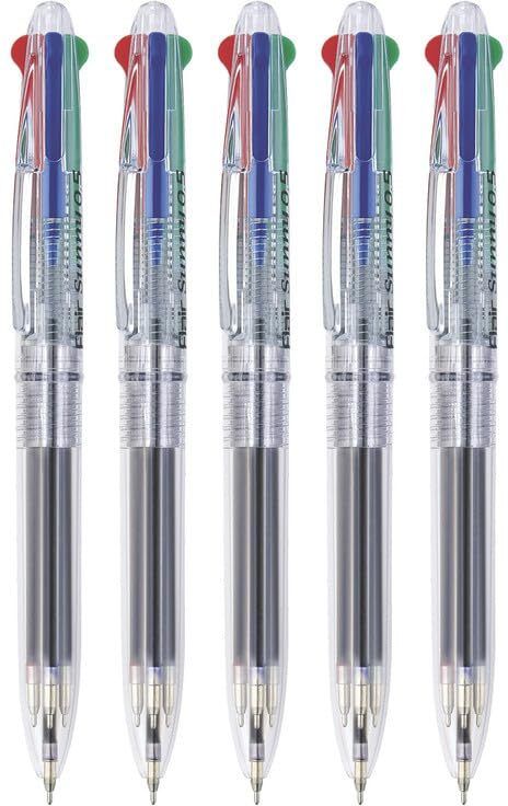 flair SUNNY 4 COLOUR PEN | Retractable Ball Pen | 5 PENS | Ball Pen-picture-12