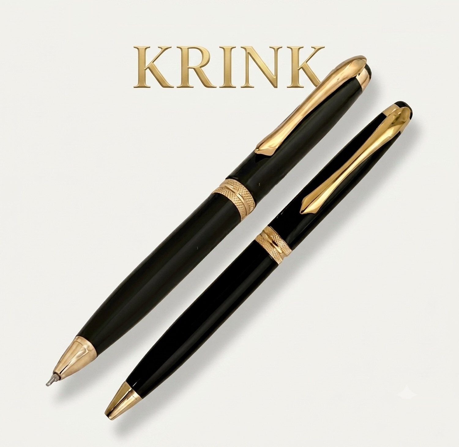 krink ®collection Metal pen Black and Golden combination fitted with germany made Ball Pen-picture-34