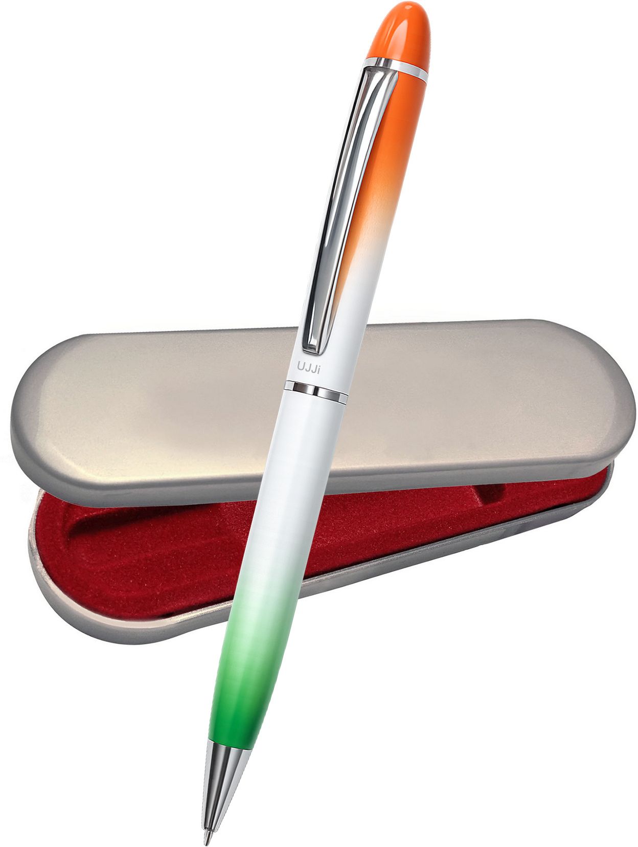 ujji Tiranga Metal Tricolor Body Ball Pen-picture-11