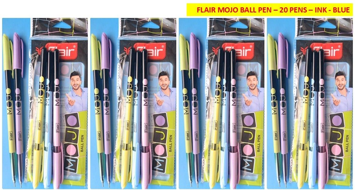 flair MOJO BALL PEN | 20 PENS | INK-BLUE | Ball Pen-picture-24