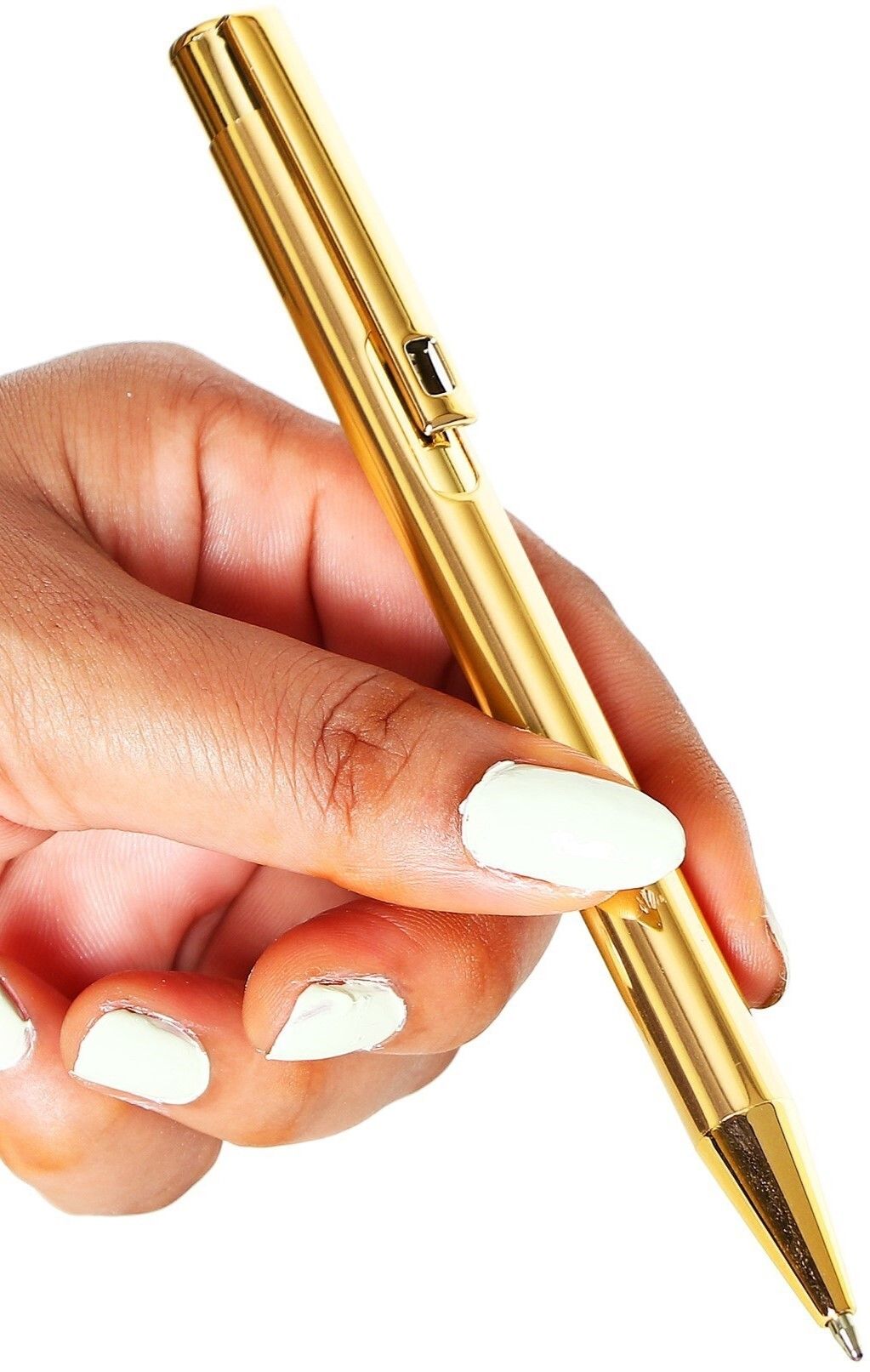 Gold Slim Metallic Retractable Ballpoint Pens Smooth, Sturdy Ideal for Gifting Ball Pen-image-2