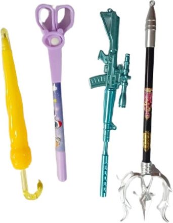 Trishul Pen, Gun Pen, Umbrella Pen, Scissor Pen Ball Pen-image-7