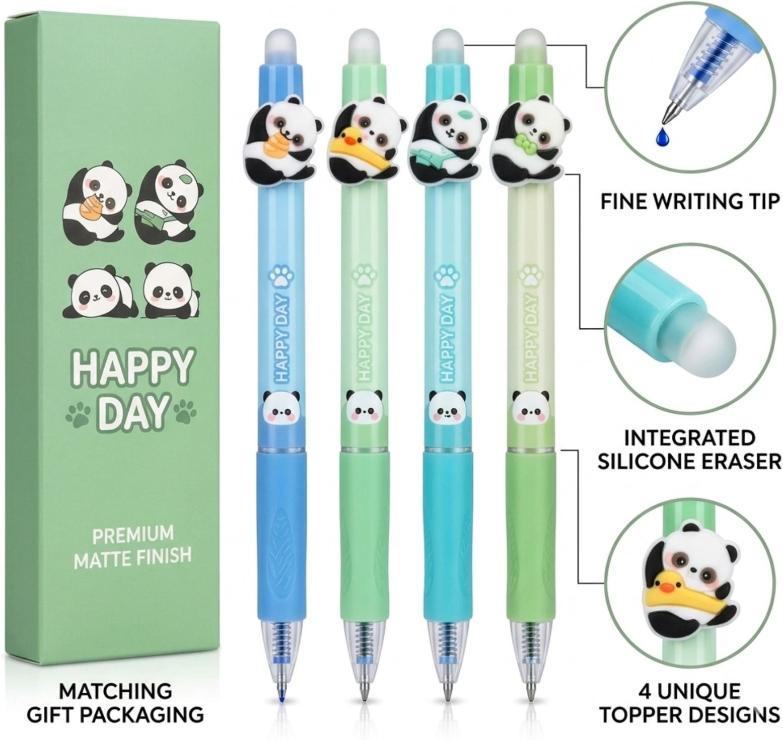 Panda Set Pen Cute Stationery Gift for Kids School Office Use Gel Pen-image-0