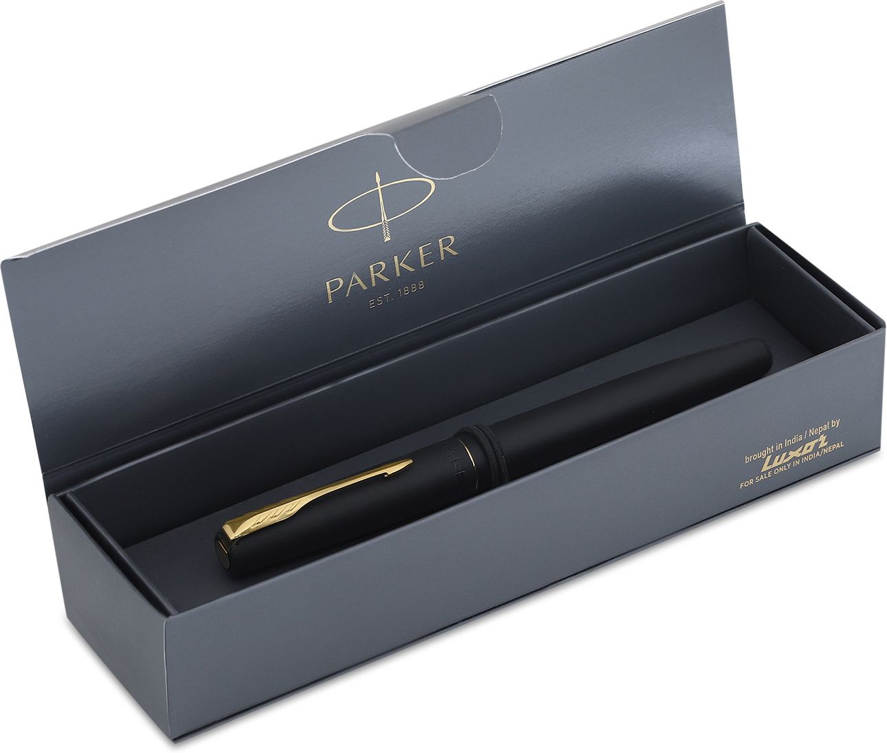 Frontier Matte Black Gold Trim | Fountain Pen-image-12