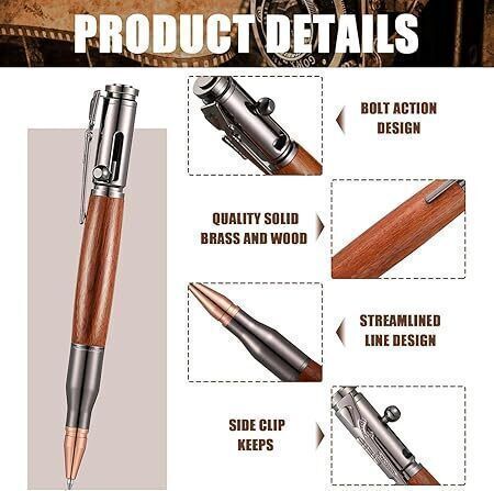 variyaenterprise28 Bullet Shaped Metal Pen Ball Pen Refill-picture-14
