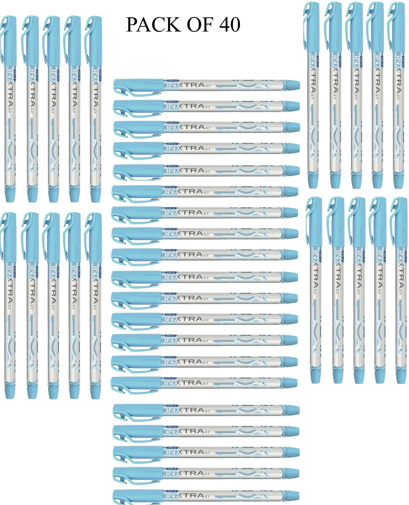 DOMS Inxtra Fine Ballpoint Pen| 0.7mm Tip| Lightweight Ball Pen-picture-11