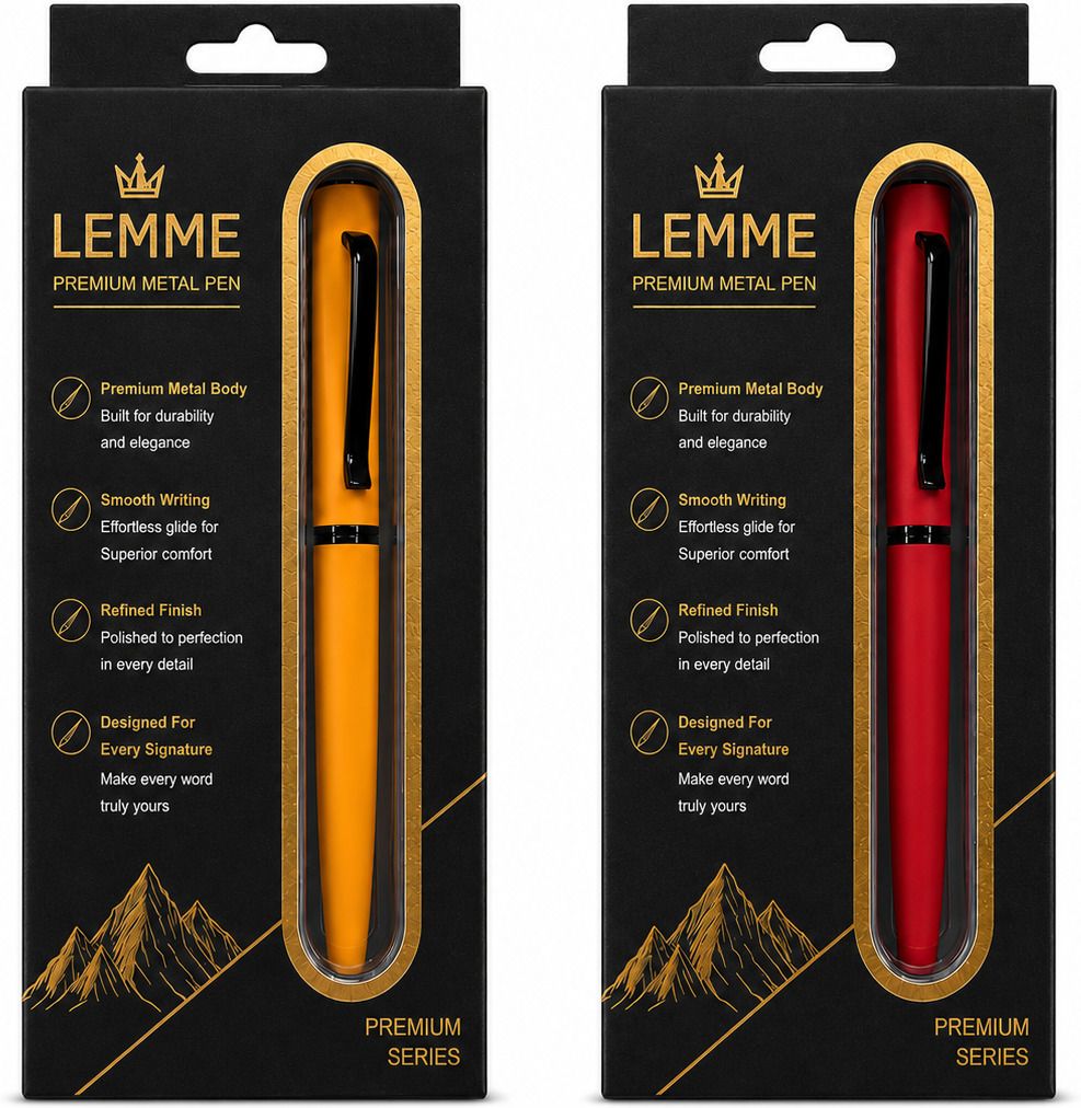 lemme Amena Premium Metal Pen | Smooth Writing |Office, Business & Gifting Ball Pen-picture-12