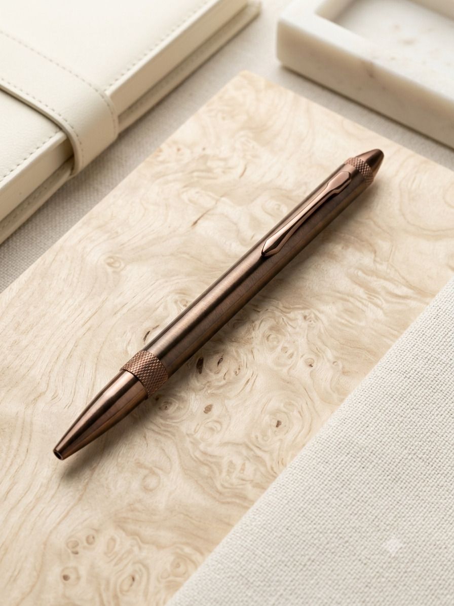 Premium Metallic 2-in-1 Dual Color Ballpoint Pen (Blue & Red Ink) Ball Pen-image-19