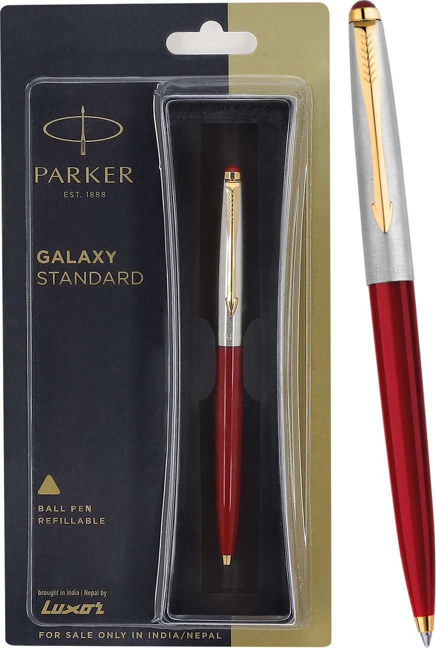 Galaxy Standard Gold Trim Red Body Color Ball Pen-image-38