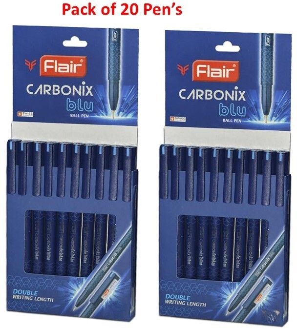 flair CARBONIX BALL PEN | 20 PENS | 0.7 mm Tip Size | Ball Pen-picture-16