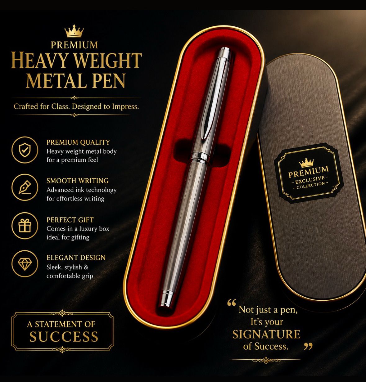 vira Heavy weight metal pen Pen Gift Set-picture-5