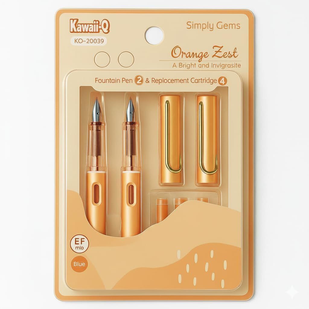 urm Smooth Writing Fountain Pen with Fine Nib |Gift Set for Students & Professionals Fountain Pen-picture-10