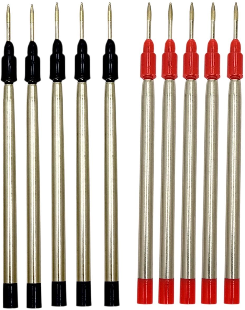 auteur Premium Red & Black Ink 0.7mm Smooth & Smudge Free For Indian Roller Ball Refill-picture-48