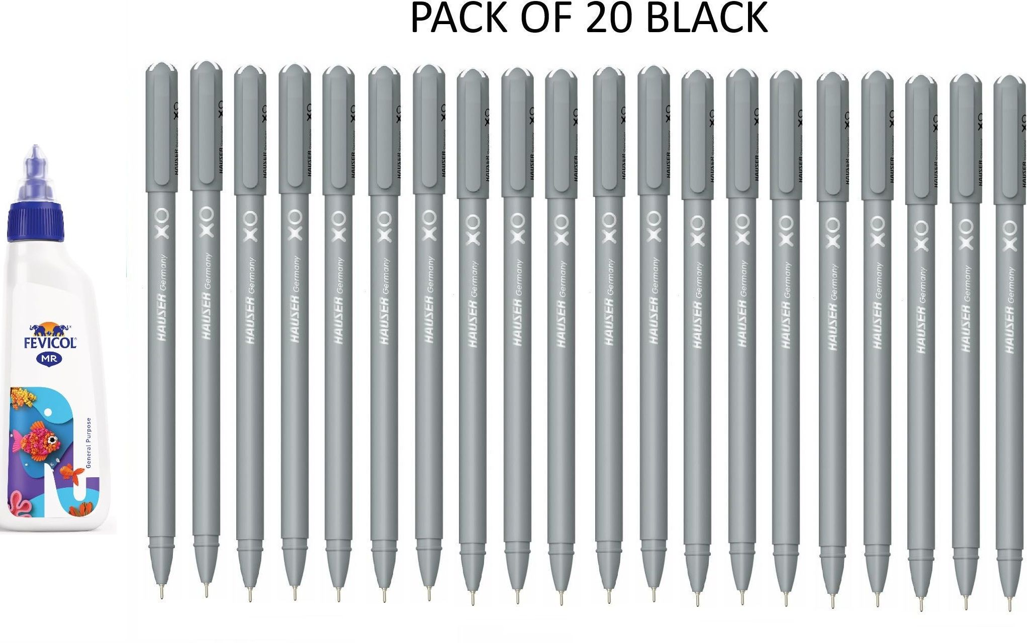 hauser xo Germany XO 0.7mm Ball Pen Box Pack | Sleek Body Ball Pen-picture-13