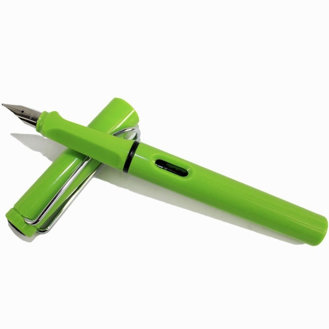 HoneyLush Jinhao Alstar Green Fountain Pen 0.5mm Fine Nib Silver Clip Fountain Pen-picture-35