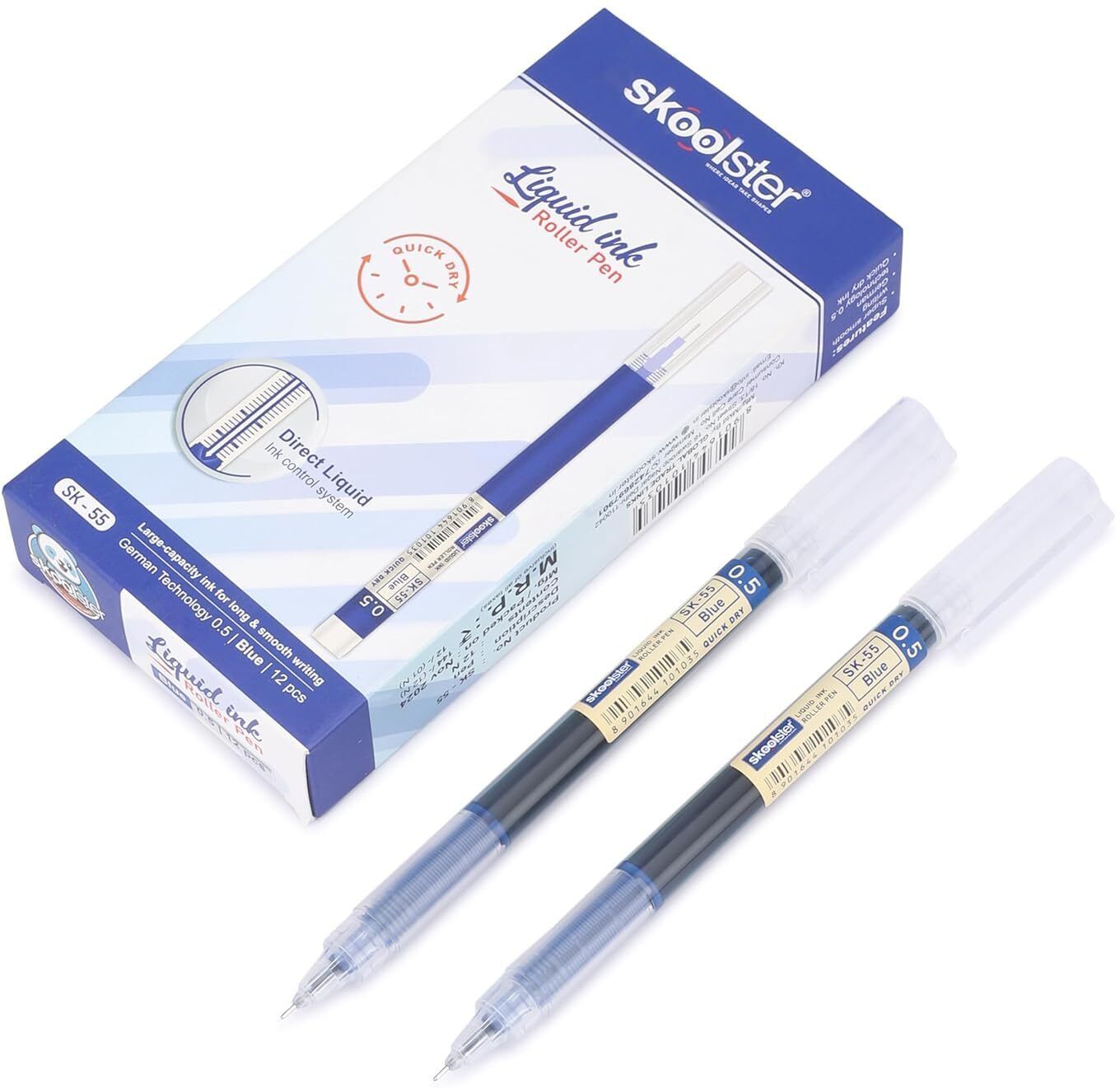 mayaenterprises Maya Enterprises Liquid Ink Roller Pen, 0.5mm Fine Tip, Quick Dry Roller Ball Pen-picture-18