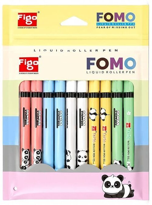 figo Panda Pastel Roller Pen Set Roller Ball Pen-picture-16