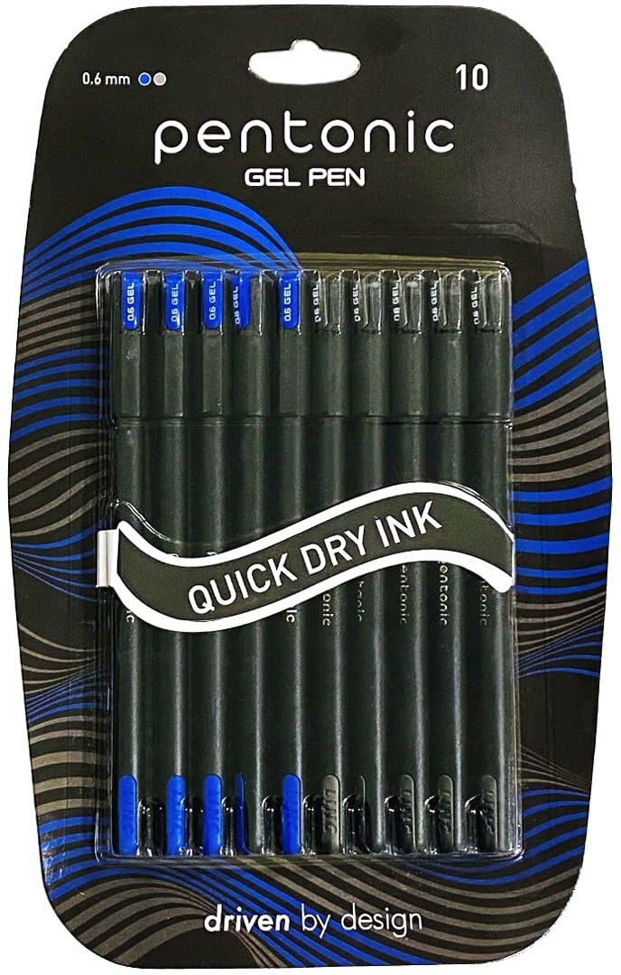 0.6 mm Gel Pen Blister Pack | Quick Dry, Waterproof Ink For Smooth Writing Gel Pen