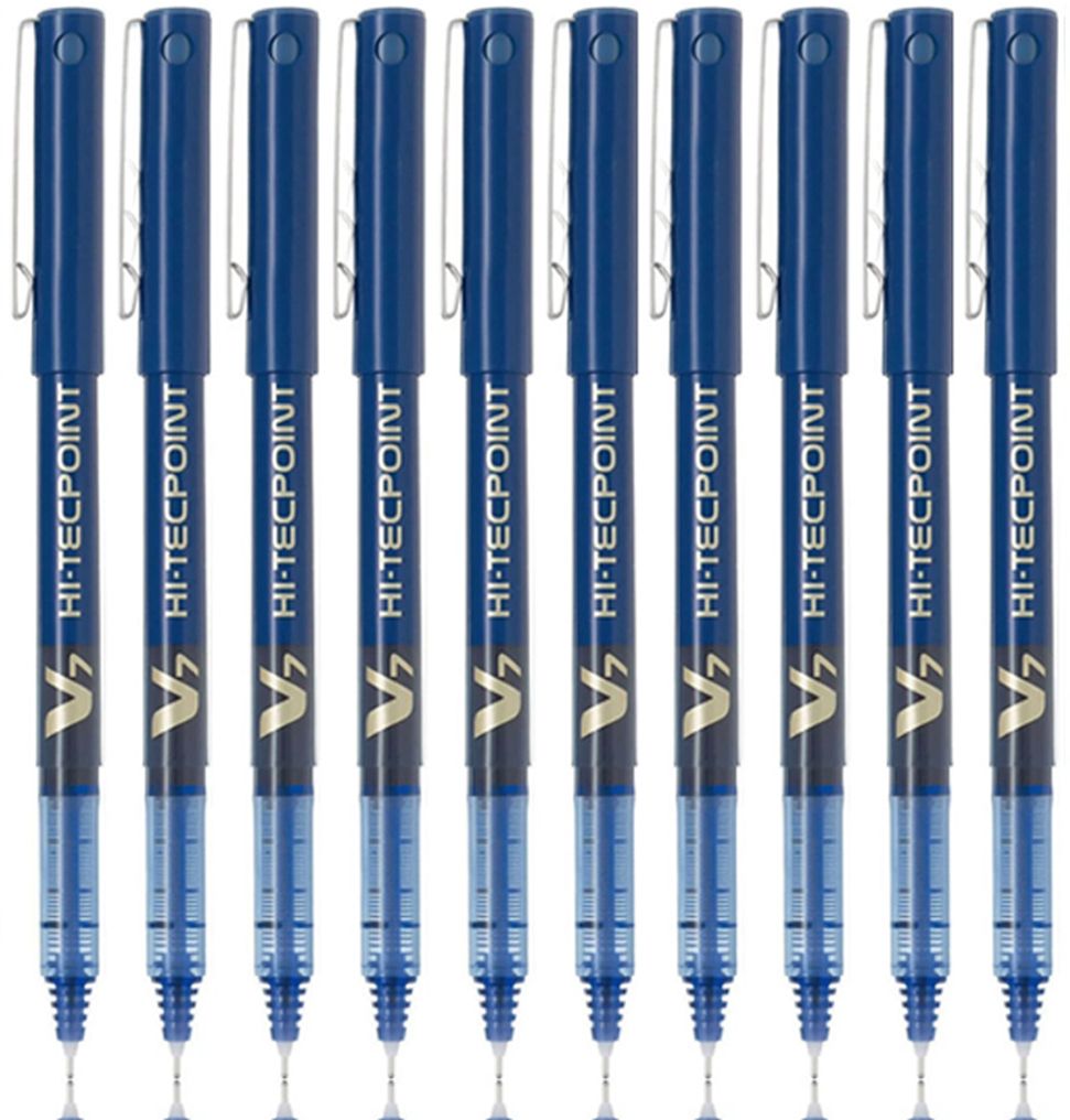 pilot V7 (Blue- 10) Roller Ball Pen-picture-17