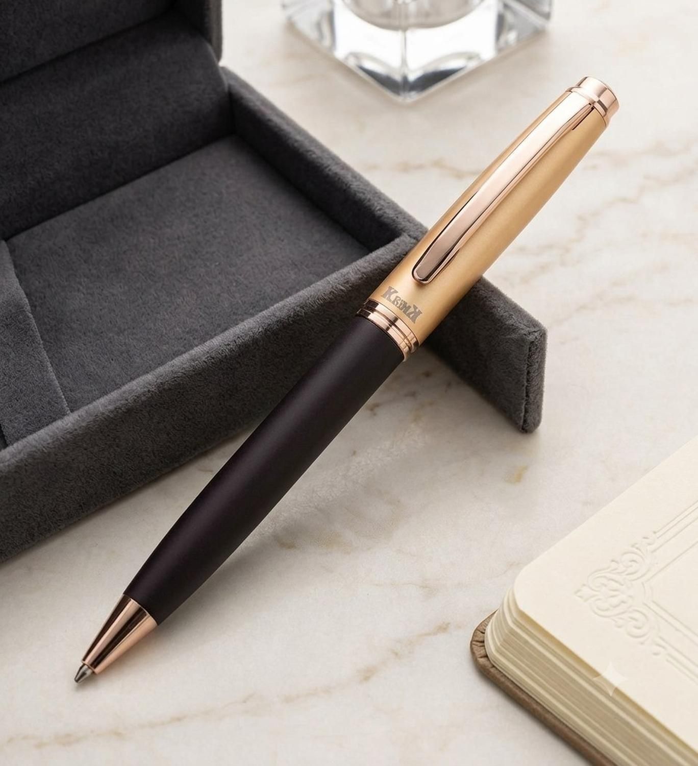 ® Core collection metal pen golden and Black combination fitted with Germany Ball Pen-image-23