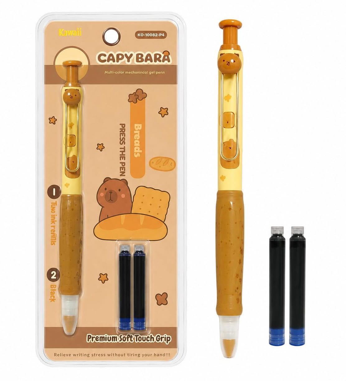 Capybara-Themed Easy-Click Retractable Fountain Pen Perfect for Student Fountain Pen-image-43
